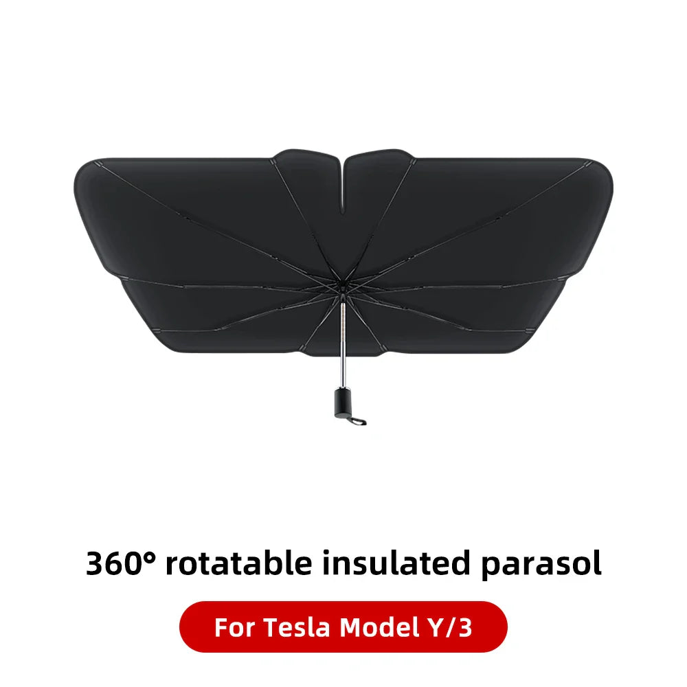 YZ Magnetic Suction Clip Sun Shades for Tesla Model 3/Y Highland 2021-2025 – Front & Rear Glass Roof Sunroof Skylight Sunshade