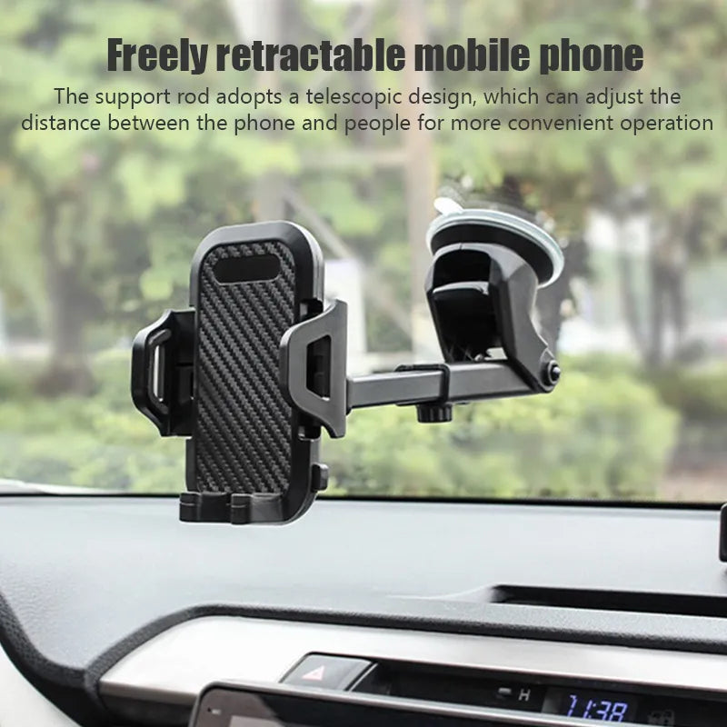 NEW Universal Sucker Car Phone Holder – 360° Windshield & Dashboard Mobile Cell Support Bracket for Smartphones