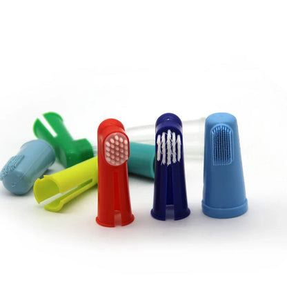 Soft Pet Finger Dog Toothbrush – 1/3 Pcs for Bad Breath, Tartar, and Teeth Cleaning, Dog Accessories and Supplies