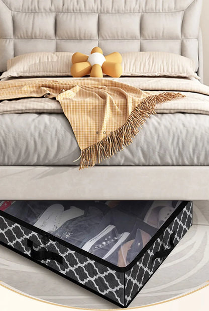 Foldable Under-Bed Shoe Storage Boxes — Closet Organizer Bags for Shoes and Home Storage