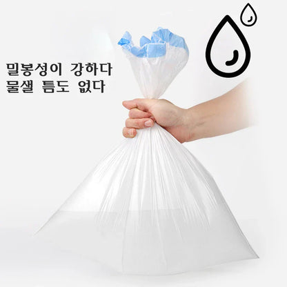 Drawstring Transparent Garbage Bags – Disposable Household Trash Bags for Kitchen, Dorm, & Living Room, 3 Size Options