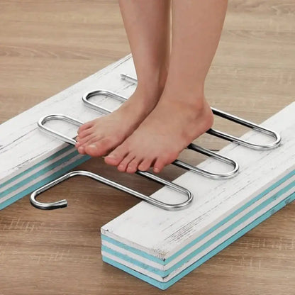 5-Layer Multi-Functional Clothes Hanger – Non-Slip Pant Storage Rack for Hanging & Organizing