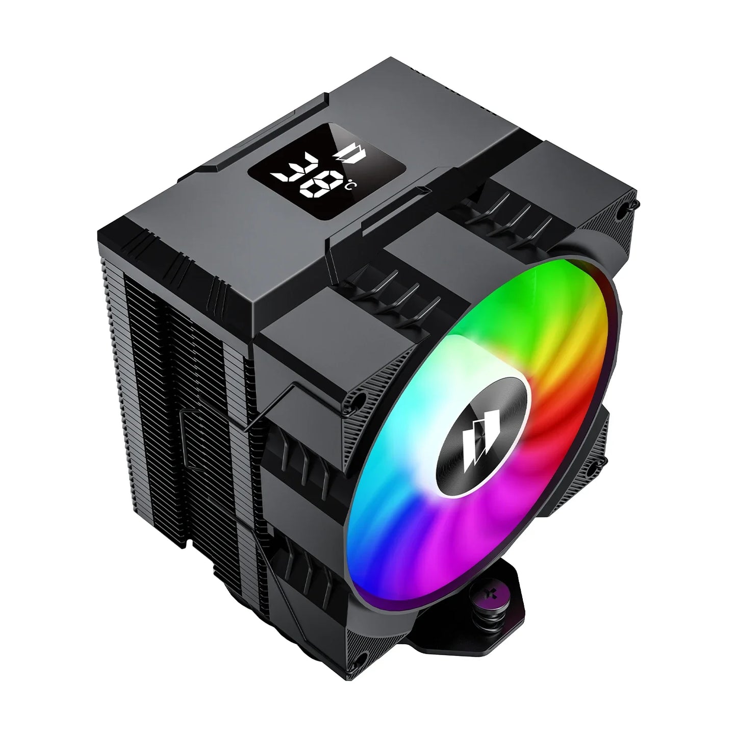 UPSIREN Walrus Assassin 90 CPU Cooler — 4 Heatpipe Air Cooler with 92mm Fan & Digital Display for Intel LGA1700/1200 & AMD AM4/AM5