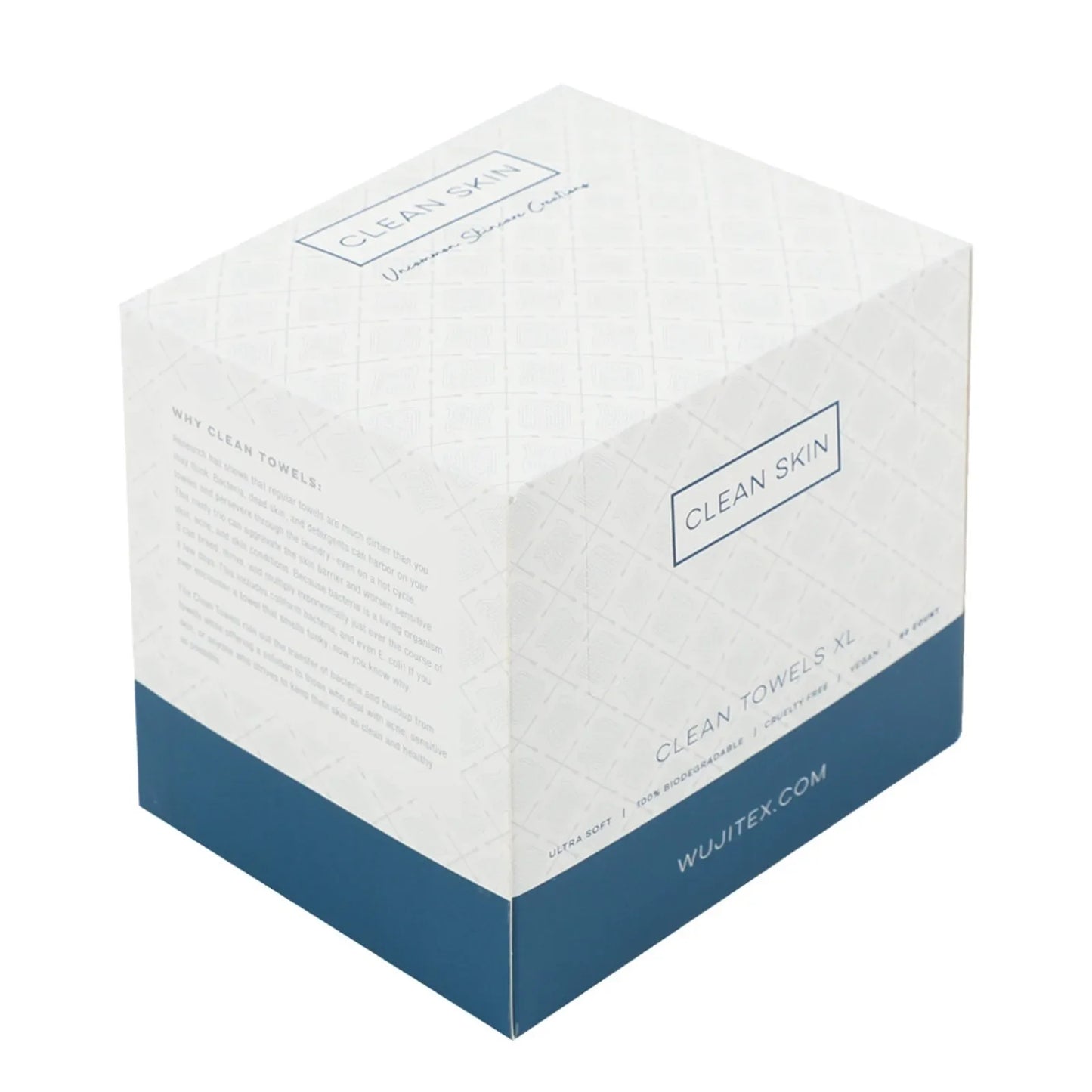 50pcs Disposable Clean Towels – Ultra Soft Face Towels, Clinically Tested Facial Makeup Remover Dry Wipes