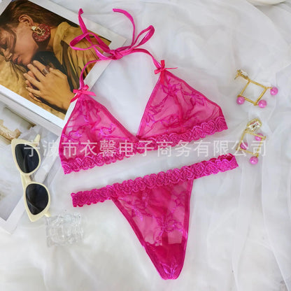 Custom Personalized Lace Thong Bikini – Sexy G-String Body Chain Lingerie with Name Letter Waist Chain Gift for Women