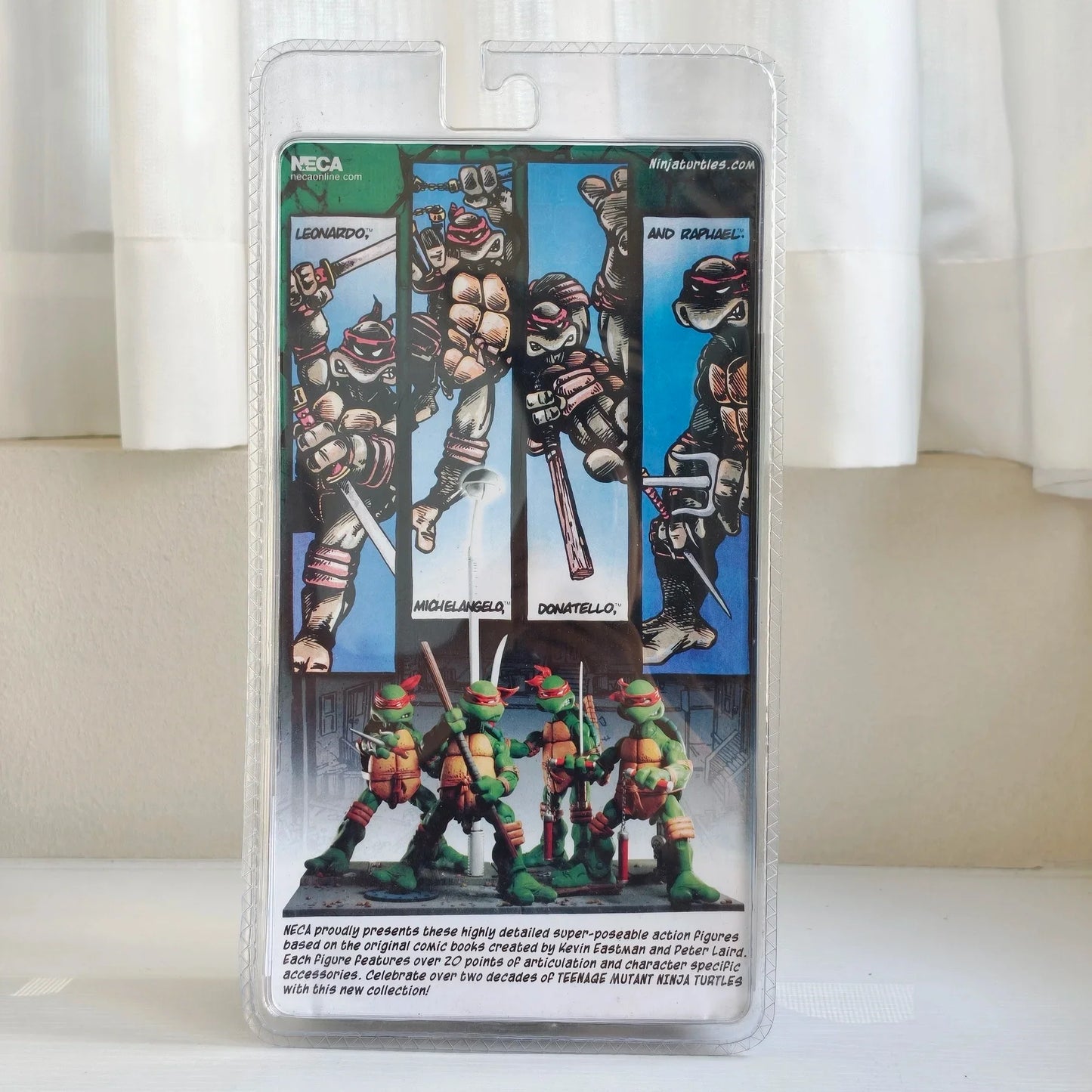 Four New NECA Anime Action Figures – Leonardo Teenage Mutant Ninja Turtles Pizza Club Model Figurines for Toys & Shelf Display