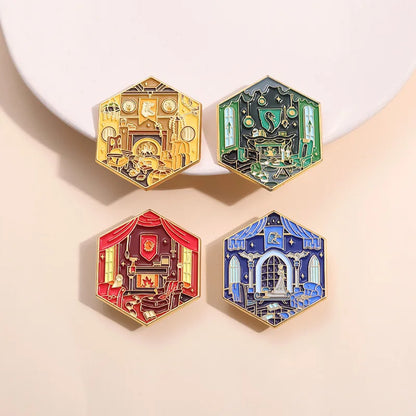 Geometric Color Film & TV Badge – Creative Magic School Room Brooch Accessory