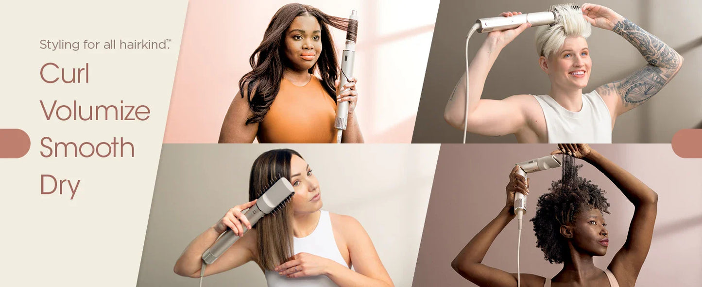 Shark HD430 FlexStyle Hair Dryer & Airwrap – Negative Ion Blow Dryer Brush, Multi-Styler with Auto-Wrap Curlers