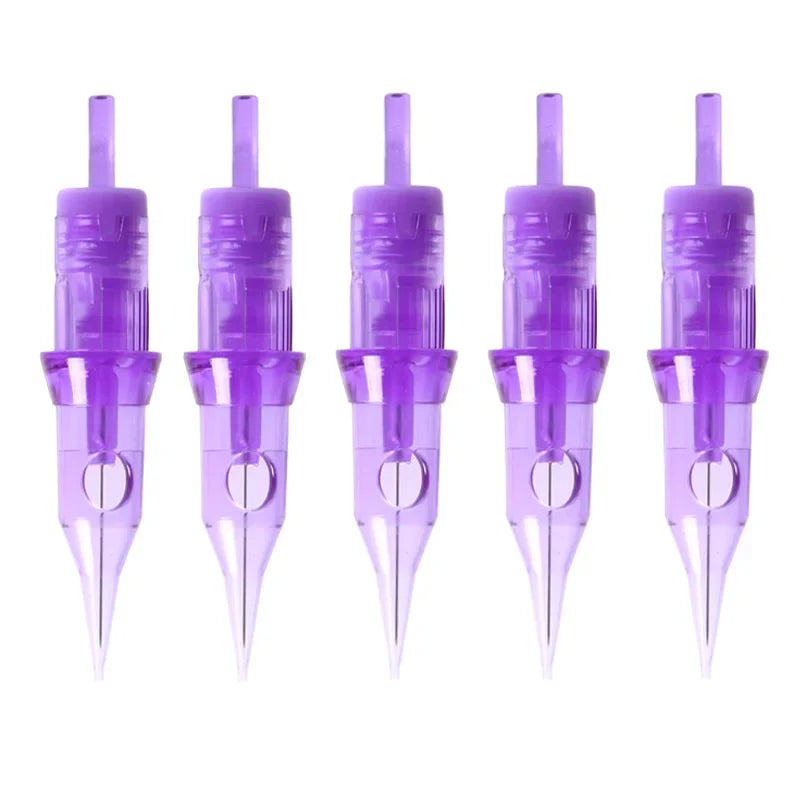 Tattoo Needle Cartridge Set 5/10/20/50pcs – Round Liner & Shader Disposable Needles for Tattoo Machine & Permanent Makeup Eyebrow Pen