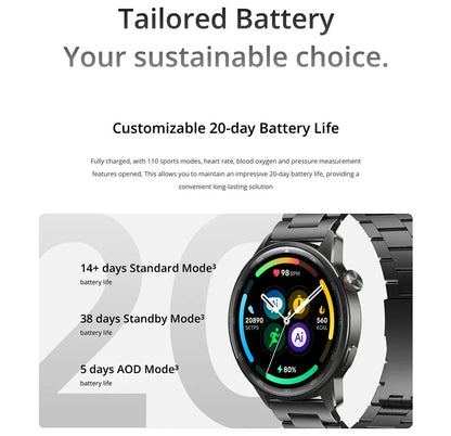 Global Version realme Watch S2 – 1.43'' AMOLED Smartwatch, 20-Day Battery, AI Engine, IP68 Waterproof
