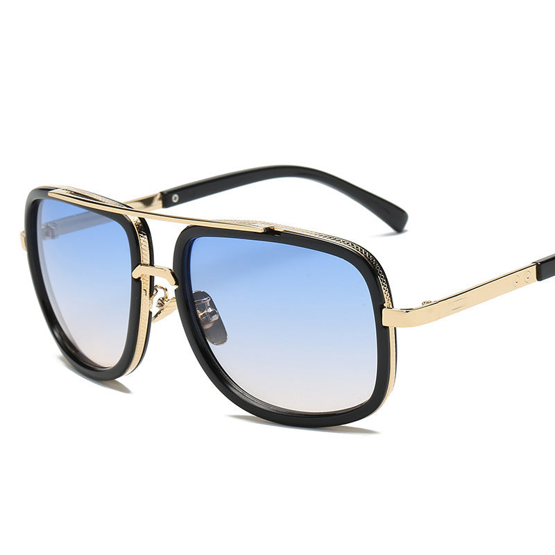Men’s Vintage Pilot Driving Sunglasses – Gradient Brown UV400 Summer Style Goggles