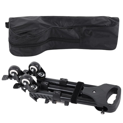VX-600 Foldable Camera Tripod Dolly – 3 Wheels Stand with Pulley Base, Universal Tripod for Easy Camera Movement