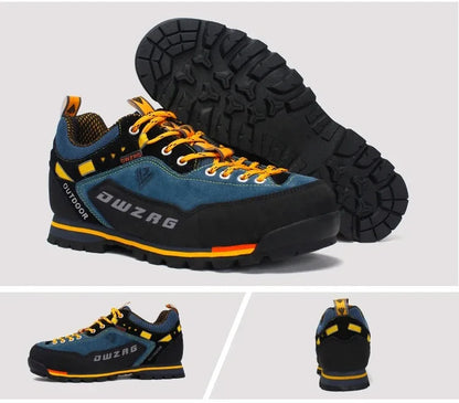 Men's Waterproof Hiking Shoes - Anti-Collision Climbing Shoes, Fashion Outdoor Casual Lace-Up Sneakers