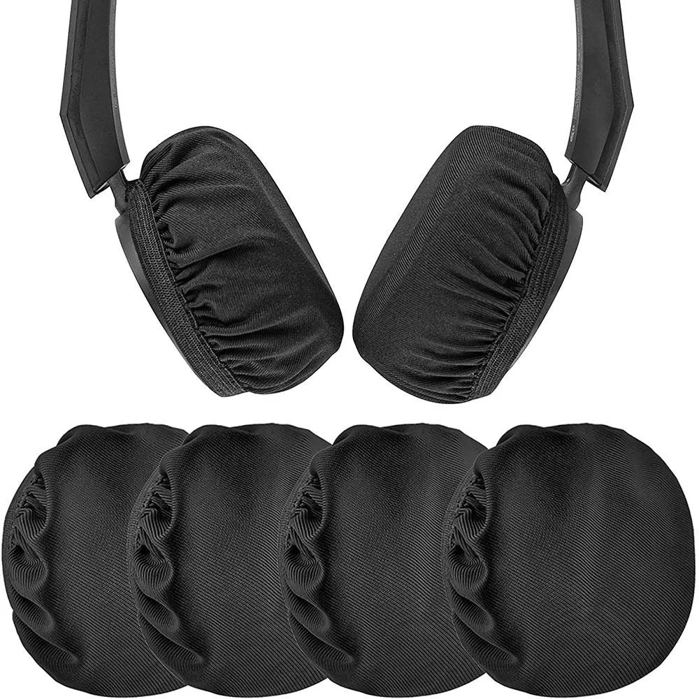 Reusable Soft Headphones Earpad Covers: Hygienic Elastic Dust-Proof Protectors - Durable, Breathable, and Washable, 2 Pairs