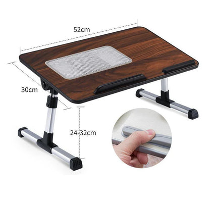 Multi-Functional Adjustable Foldable Laptop Desk – Portable Bed & Sofa Study Table Stand for Laptop Work, Reading & Serving Use
