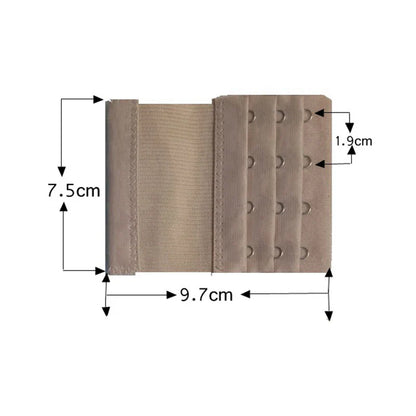 4-Row 4-Hook Bra Extender Set – Adjustable Strap Buckle for Bra Extension, Sewing Tool & Intimates Accessories