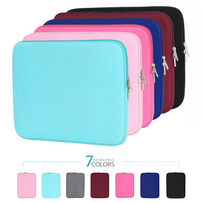 Soft Cotton Laptop Sleeve — Protective Notebook & Tablet Bag Case for 11"-15.6" MacBook, Xiaomi, Huawei, HP, Dell