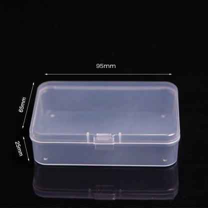 Multifunctional Acrylic Card Storage Box – 12x10.5cm Display Case with 2 Compartments, Holds 400 Postcards or Photos