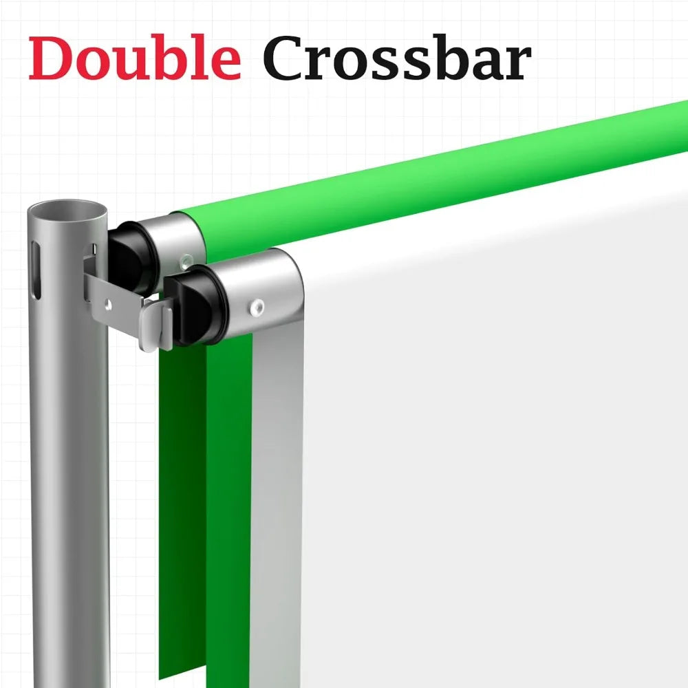 10x10Ft Double Crossbar Pipe and Drape Backdrop Stand Kit – Adjustable Metal Frame for Photography & Events