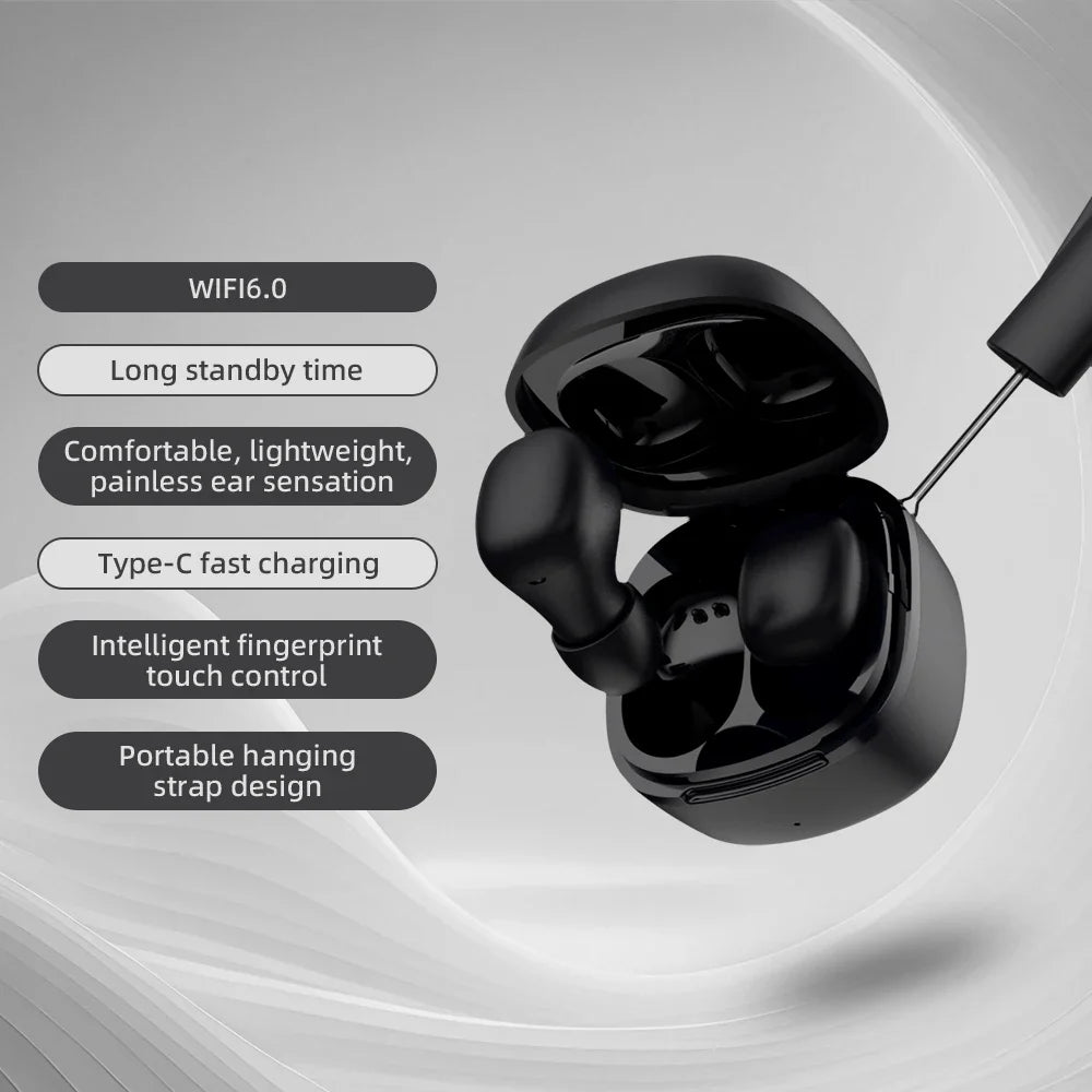 MINISO Bluetooth 6.0 Earbuds - Ergonomic HiFi Stereo Gaming Earphones with Microphone