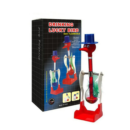 Color Changing Drinking Bird Toy – Physical Science Educational Experiment Toy for Kids STEM Learning Fun Lab Water Bird Gadget