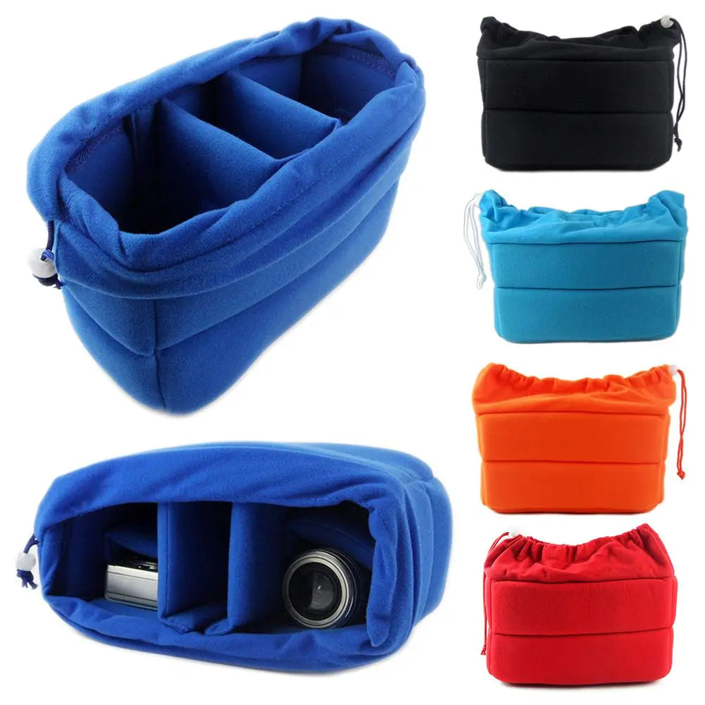 Camera Accessories Insert Bag – Padded Protective Lens & Gear Organizer for Canon, Nikon, Sony Photography