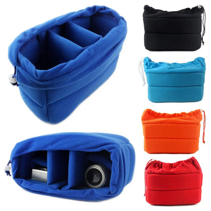Camera Accessories Insert Bag – Padded Protective Lens & Gear Organizer for Canon, Nikon, Sony Photography