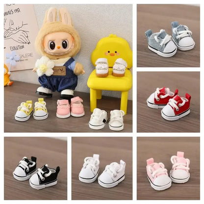LABUBU 17cm Cotton Doll Shoes - Casual Sports Footwear for Dolls & Accessories
