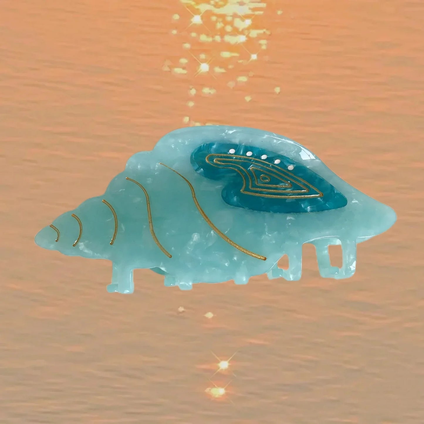 Ocean Beach Series Hair Claw | Hippocampus, Jellyfish & Dolphin Acetate Hair Clip for Women & Girls