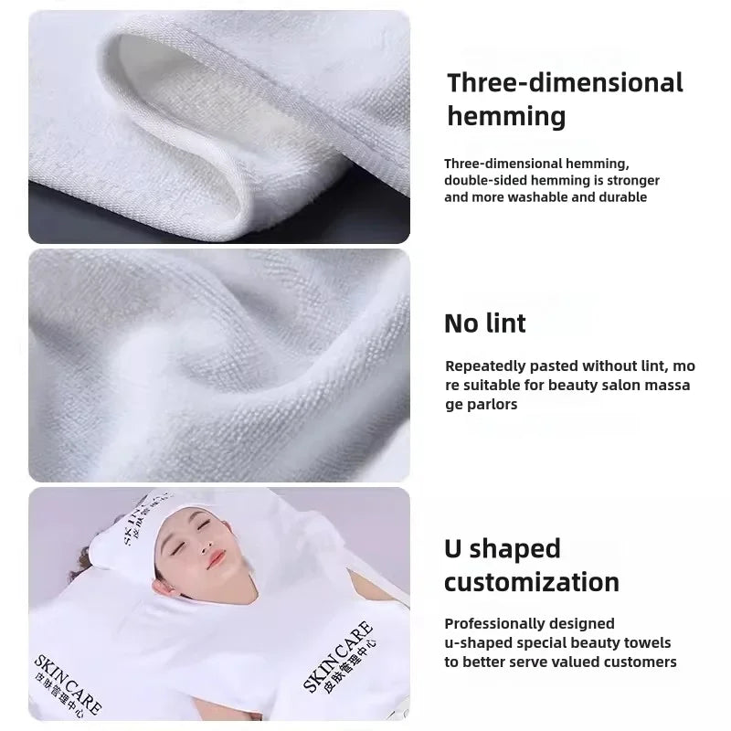 U-Shape Microfiber Towel — Salon Spa Facial & Neck Treatment Cosmetic Accessory