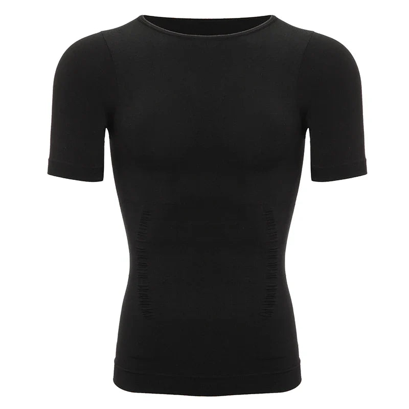 Men’s Weight Loss Body Shaper T-Shirt – Slimming Compression Gynecomastia Undershirt Waist Trainer Muscle Tank Top