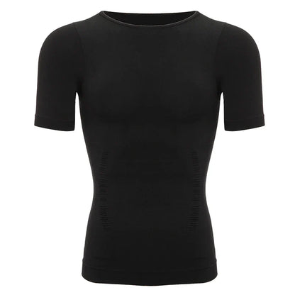 Men’s Weight Loss Body Shaper T-Shirt – Slimming Compression Gynecomastia Undershirt Waist Trainer Muscle Tank Top