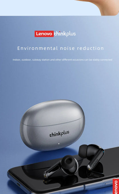 Lenovo Thinkplus XT88 In-Ear Bluetooth Earphones — Dual Mic, Stereo Noise Reduction, Bass HiFi Touch Earbuds