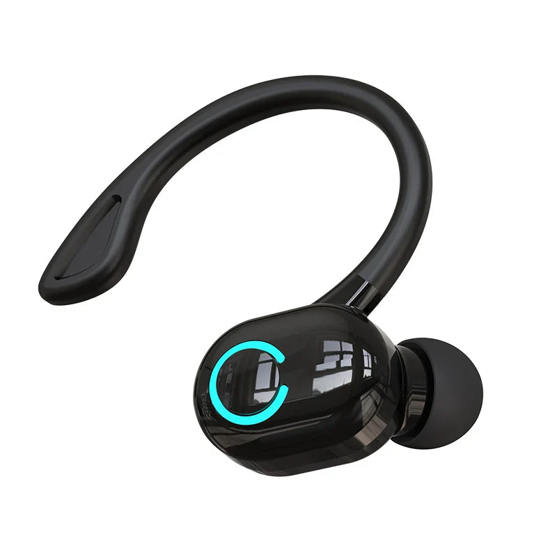 VAORLO Bluetooth 5.2 Ear-Hook Headphones – Mini HIFI Bass Wireless Earphones with Mic for Sports & Gaming