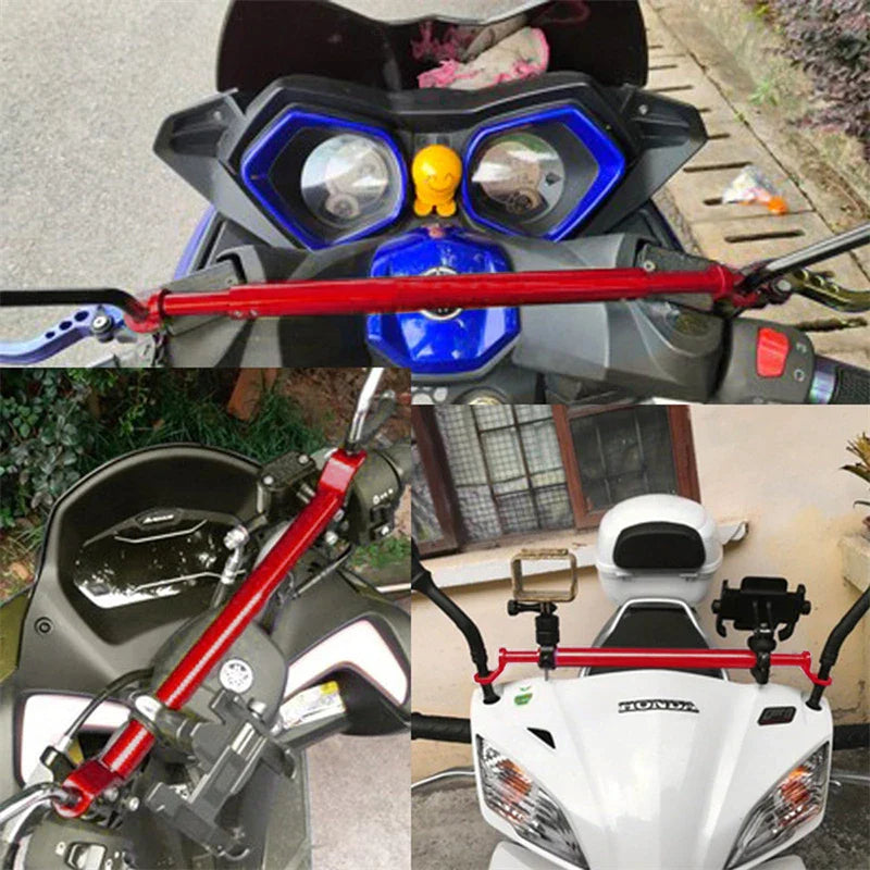 Universal Aluminum Alloy Motorcycle Balance Bar – Multifunction Extension Handlebar & Headlamp Bracket Moto Accessories