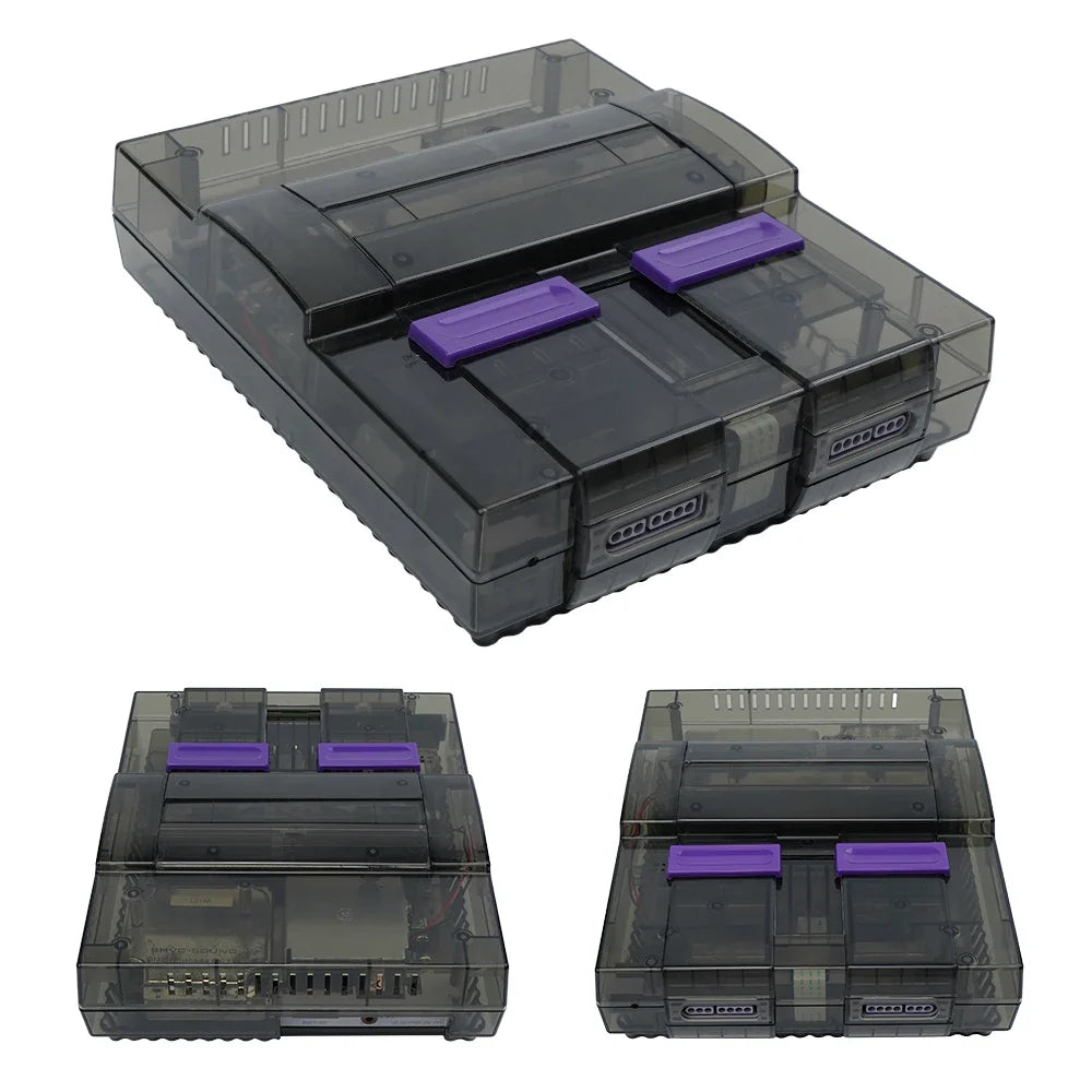 SNES Transparent Replacement Shell Case — Super NES Console Accessory
