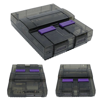 SNES Transparent Replacement Shell Case — Super NES Console Accessory