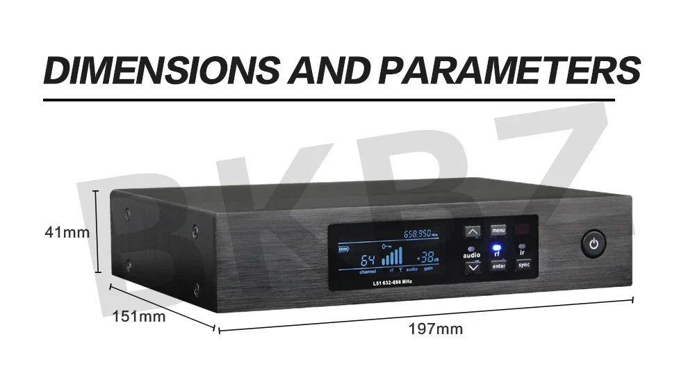 QLXD4 Beta58A Wireless Microphone — 500/600MHz UHF Professional Handheld Mic for Stage, Karaoke & Singing Performance