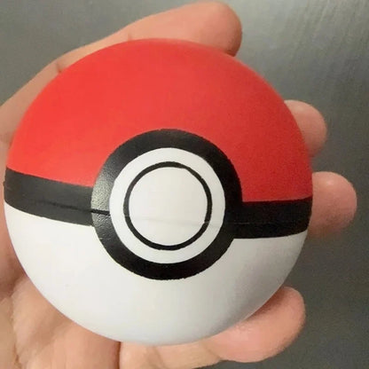 Pokemon Poke Ball Squeeze Toy — Soft, Bouncy & Durable Pet Toy for Cats and Dogs