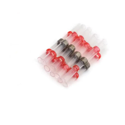 Waterproof Solder Seal Wire Connectors - 50/100/500/1000PCS Copper Heat Shrink Butt Splice Terminals for AWG 22-18 Electrical Cables