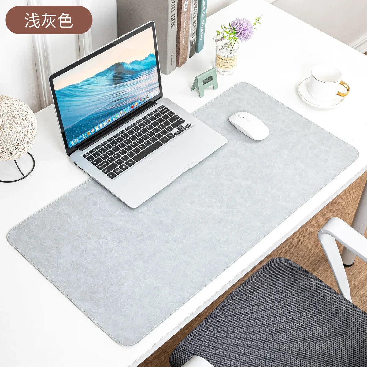 Waterproof PU Desk Pad – Large Non-Slip Mouse Pad & Keyboard Mat for Computer Laptop, Easy to Clean Protective Cover