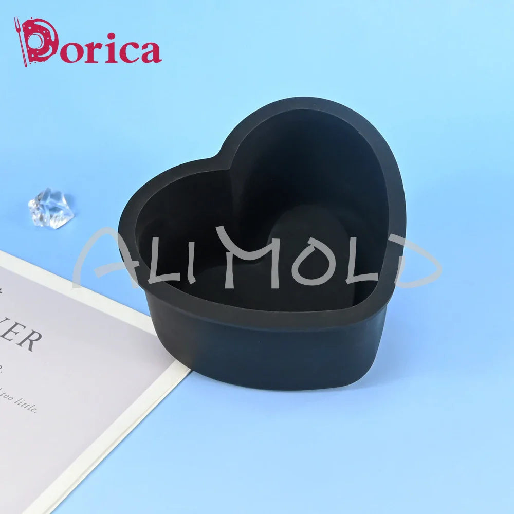 Dorica Silicone Baking Mold — Round, Heart, Star & Square Bento Cake, Chocolate, Mousse, Soap & Candle Moulds for Kitchen Bakeware