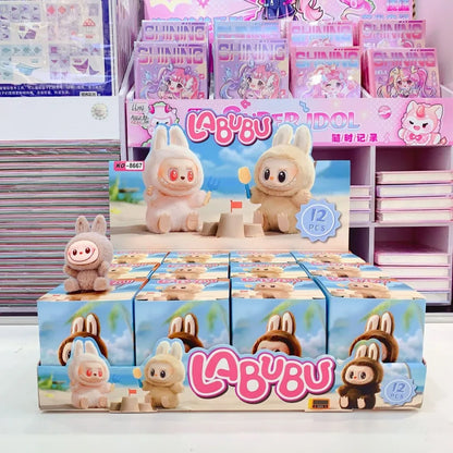 Mini Labubu Blind Box – The Monsters Heartbeat Macaron Enamel PVC Figurine Kawaii Tabletop Ornament Gift