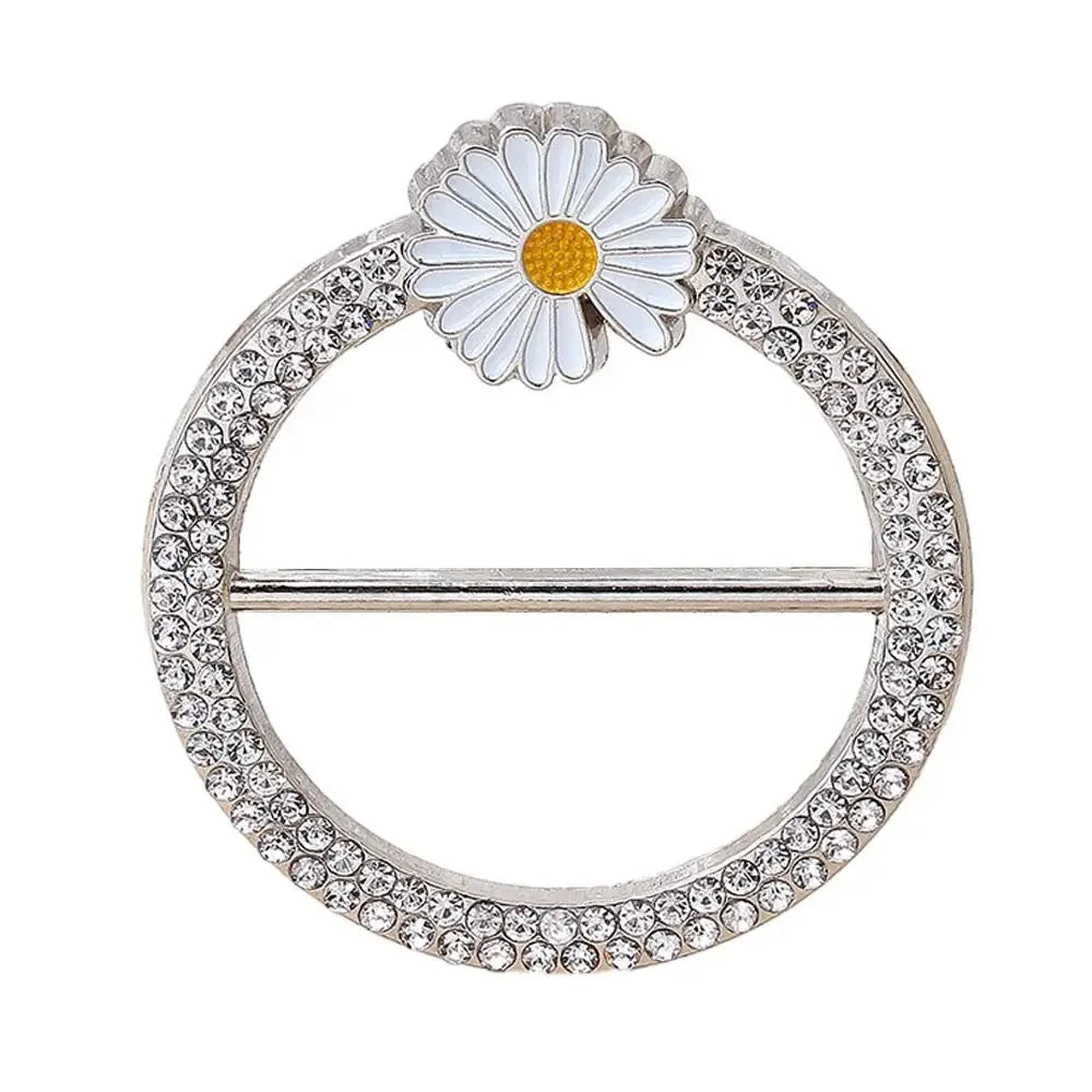 Scarf Buckle & Ring – Shawl, T-Shirt, Waist Clip Brooch, Silk Clasp Fashion Jewelry Accessory