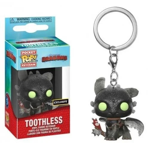 Funko Pocket Keychain Toothless – How to Train Your Dragon PVC Vinyl Figure for Kids & Adults
