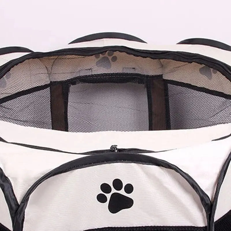 Portable Foldable Pet Tent Kennel - Octagonal Fence Puppy Shelter for Easy Outdoor Use - Convenient Large Dog Cage and Cat Fence