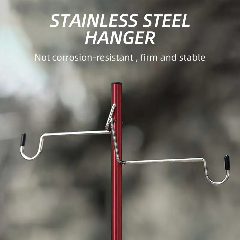 Portable Camping Lantern Stand | Detachable Tabletop Hangers | Light Holder Bracket for Outdoor Lighting | Tourist & Hiking Equipment