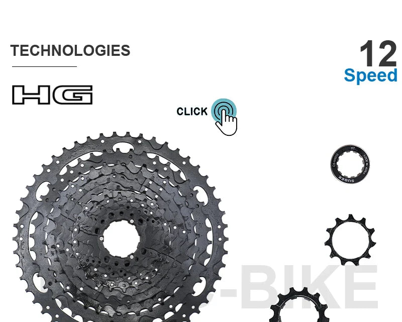 SHIMANO DEORE M6100 12-Speed Groupset – Right Shifter, Rear Derailleur, Chain & SUGEK 11-50T/52T Cassette Sprocket