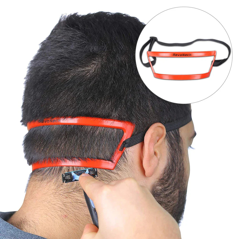Neckline Guide Hair Trimming Ruler - Styling Template Comb for Shaping and Styling Hair - Barber Tools for Men's Neck Grooming