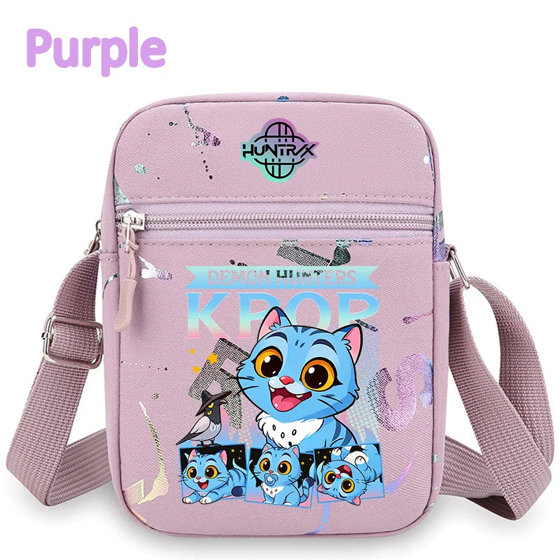 K-Pop Demon Hunters Crossbody Phone Bag – HUNTRX Rumi Huntrix Coin Wallet Shoulder Purse